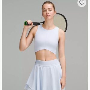 NWT Lululemon V-Waist Cropped Tennis Tank Top Sinatra Blue Size 4